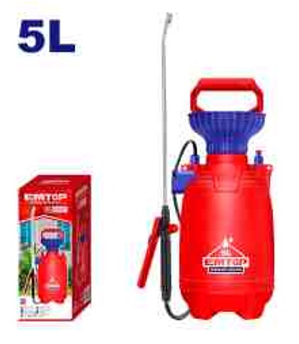 Professional 5L Pressure Sprayer - 2.5BAR Aluminum Pump Safety Valve 1.2m Hose Stainless Lance Color Box Packed Garden Equipment
